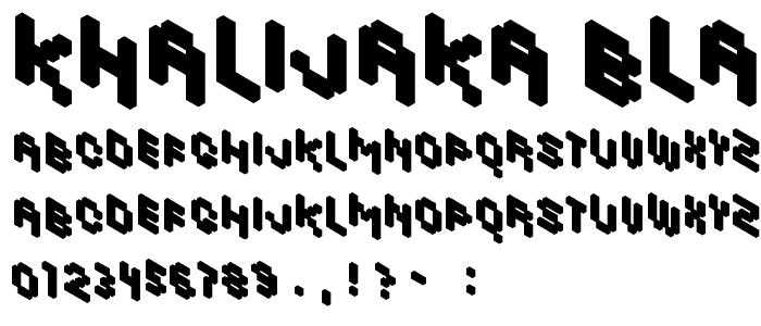 Khalijaka Black font